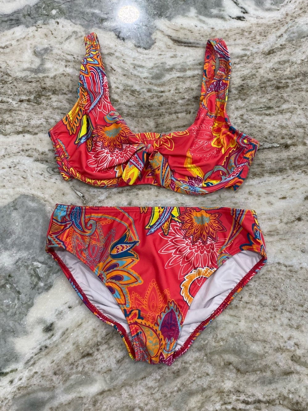 Venus multi colored floral bikini size 8/DD